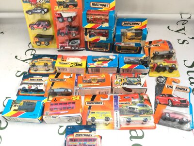 A Box Containing A Collection Of Boxed Matchbox Cars. Boxes In Various States. No Reserve.