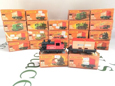 A Collection Of Boxed Matchbox 75 Trains, Coaches Etc. No Reserve.