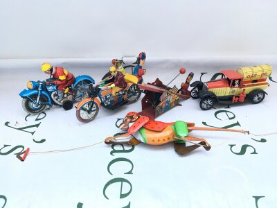 A Collection Of Vintage Clockwork Toys. No Reserve. From A Lifetime Private Collection To Be Sold.