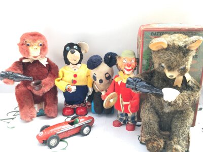 A Collection Of Vintage Tinplate Toys. No Reserve From A Lifetime Private Collection To Be Sold.