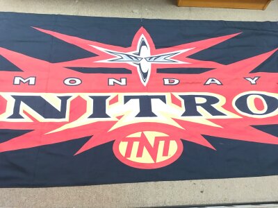 An Actual WCW Monday Nitro Ring Skirt. Approx Size 260CM X 122cm.