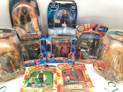 A Collection Of Boxed Doctor Who Figures. No Reserve.