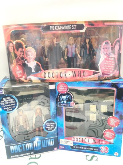 3 Doctor Who Sets, The Christmas Adventure, The First Doctor And The Companions Set, No Reserve.