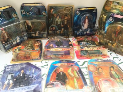 A Collection Of Boxed Doctor Who Figures, No Reserve.
