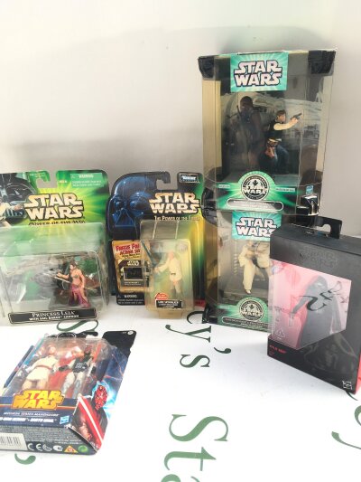 A Collection Of Boxed And Carded Star Wars Figures, Star Trek And others. No Reserve.