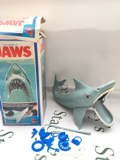 A Boxed Buckinham Toys The Game Of Jaws. Box Is Worn.