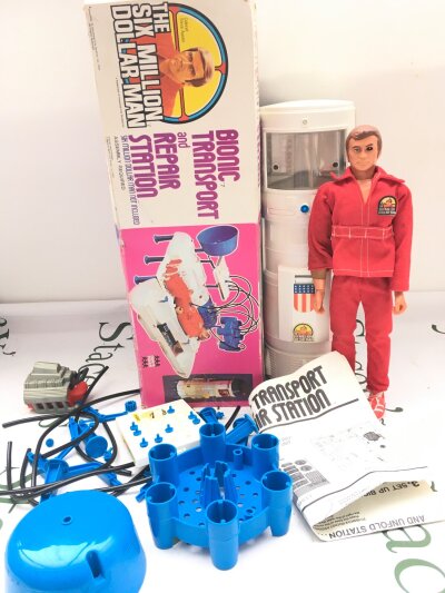 A Boxed Denys Fisher Six Million Dollar Man Bionic Transport And Repair Station. With Figure. No Reserve.