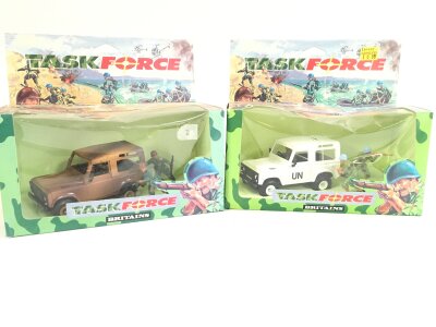 2 X Boxed Britains Task Force Land Rover Sets, #s 7609 And 7608. No Reserve.