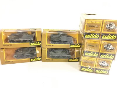 10 Boxed Solido General Lee Tanks #253. No Reserve.