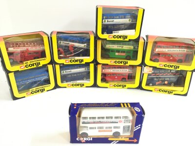 A Collection Of Boxed Corgi Routemaster Buses, No Reserve.