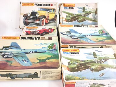 A Collection Of Boxed Matchbox Plastic Model Kits. And A Revell BMW Police Bike. No Reserve.