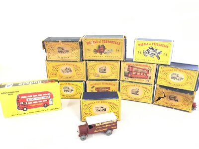 A Collection of Vintage Matchbox Models Of Yesteryear And A Budgie Routemaster Bus. No Reserve.