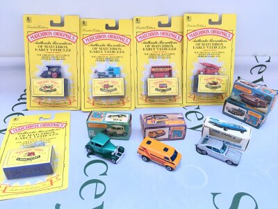 A Collection Of Boxed/Carded Matchbox Diecast, A Corgi Capri And 2 Empty Boxes. No Reserve.