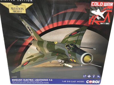 A Boxed Corgi Aviation Archive English Electric Lightning F.6 1/48 Scale #AA28403.