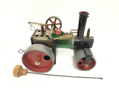 A Mamod Steam Roller And A Collection Of Playworn Diecast.