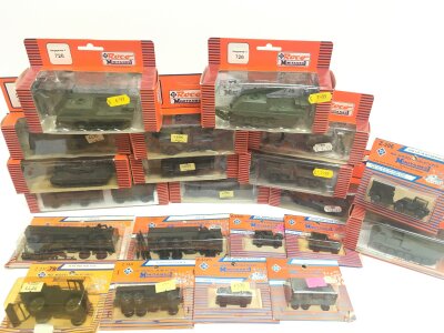 A Collection Of Boxed And Carded Roco Minitanks And Others.