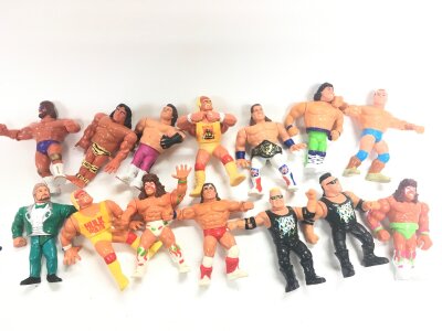 A Collection Of Vintage WWF Figures.