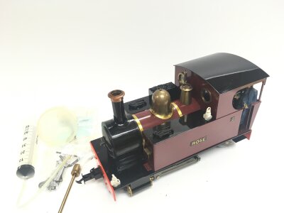 A G Gauge Maroon Accucraft Ragleth 0-4-0T Live Steam Locomotive.
