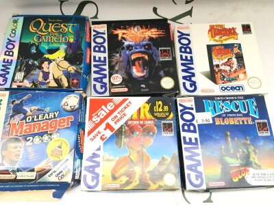 6 X Boxed Nintendo Game Boy Games.