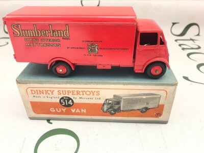 A Boxed Dinky Supertoys Guy Van #514 Slumberland.