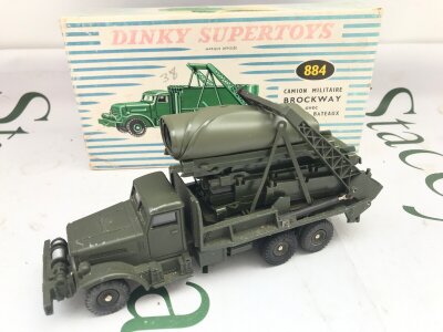 A Boxed French Dinky Supertoys Brockway Bridge Layer Truck #884.