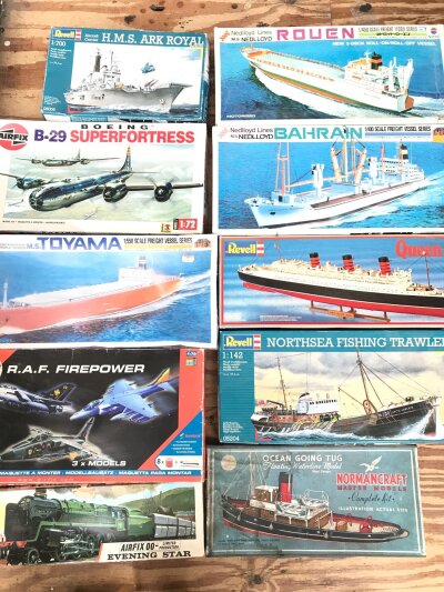 A Collection Of Boxed Model Kits Including Airfix.