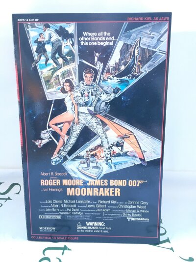 A Boxed Sideshow Collectables Moonraker Jaws Figure.