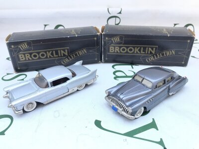 2 X Boxed 1/43 Scale Brooklin Models A 1957 Cadillac Eldorado Brougham # BRK 27 And A 1949 Buick Roadmaster Sedanet #BRK 10.