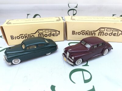 2 X Boxed Brooklin Models 1/43 Scale A 1949 Mercury 2 Door Coupe #BRK 15 And A 1941 Packard Clipper #BRK 18.
