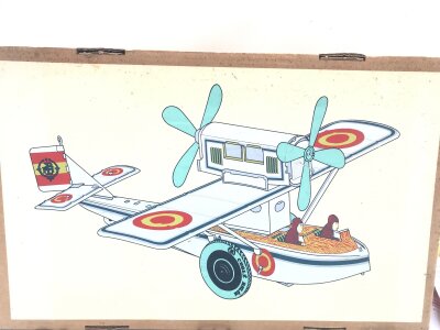 A Boxed Spanish Reproduction Tin Wind Up Sea Plane. No Reserve.