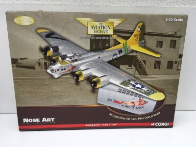 A Boxed Corgi Aviation Archive Model from the Nose Art collection featuring Boeing B17G ..a bit of lace.  Limited Edition US33306.  1:72 scale.  No reserve