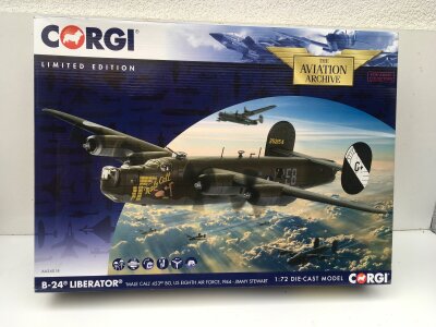 Boxed Corgi Aviation Archive model featuring a B24 Liberator MALE CALL.  AA34018 limited edition. 1:72 scale.  No reserve