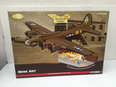 Boxed Corgi Aviation Archive model featuring B17G20 Nose Art collection MOUNT N RIDE.  US33308 limited edition 1:72 scale.  No reserve