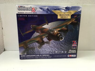 A boxed Corgi Aviation Archive diecast model featuring a Avro Lancaster B MkIII Special. AA32621 Dambusters Squadron. Limited edition :72 scale.  No reserve