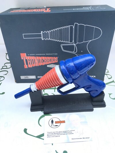 A Boxed Gerry Anderson Production Thunderbirds International Rescue Ray Gun Prop Replica. Limited Edition #292/350.