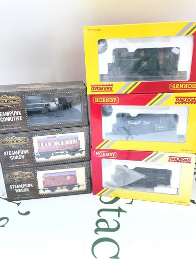 4 X Boxed 00 Gauge Locomotives By Hornby And Basset-Lowke And 2 Basset Lowke Cartiges.