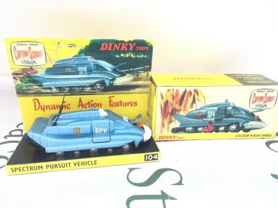 A Boxed Dinky Spectrum Pursuit Vehicle #104. In Repro Box.