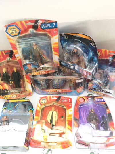 A Collection Of Boxed Doctor Who Figures. No Reserve.