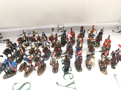 A Collection Of Delprado Mounted Figures. Some Damage. No Reserve.