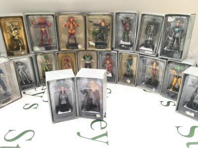 A Small Collection Of Boxed Eagle Moss D.C And Marvel Figures. No Reserve.
