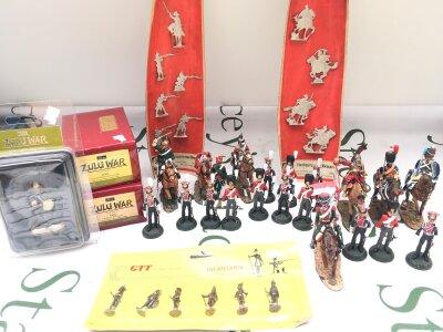 A Collection of Britains, Delprado And Other Figures. Some Damage. No Reserve.