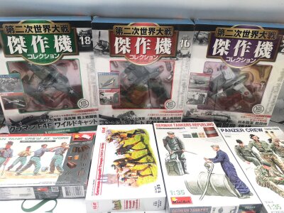 3 X Boxed Deagostini Japanese Aircraft And A Small Collection of Plastic Model Kits. No Reserve.