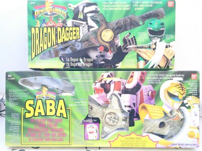 A Boxed Ban-Dai Power Rangers Dragon Dagger And A Saba.