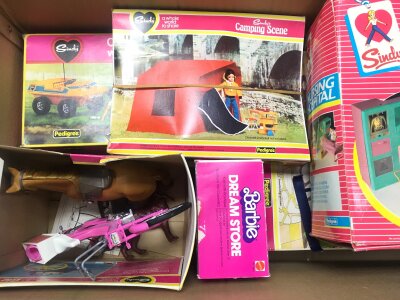 A Collection Of Boxed And Loose Sindy Furniture An Accessory’s. No Reserve.(3).