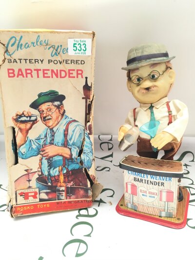 A Boxed Rosko Battery Operated Charley Weaver Bartender. No Reserve. Box Is Worn.