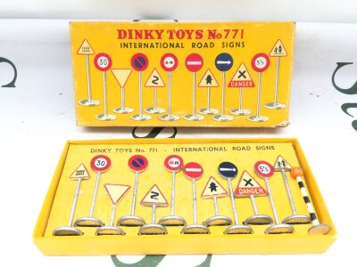 A Boxed Dinky International Road Signs Set #771.