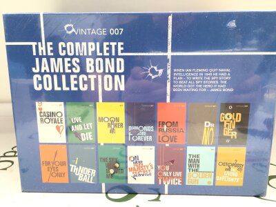 A Boxed And Sealed Vintage Book, The James Bond Collection. No Reserve.