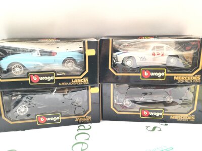 4 X Boxed Burago 1/18 Scale Diecast Cars.