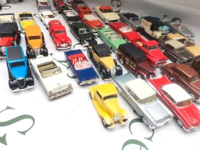 A Box containing A Collection Of Loose Diecast Cars, including Solido, Matchbox, Ertl Etc. No Reserve.