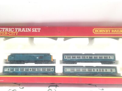 A Boxed Hornby 00 Gauge B.R. Intercity Set, Loco and Carriages Only.
